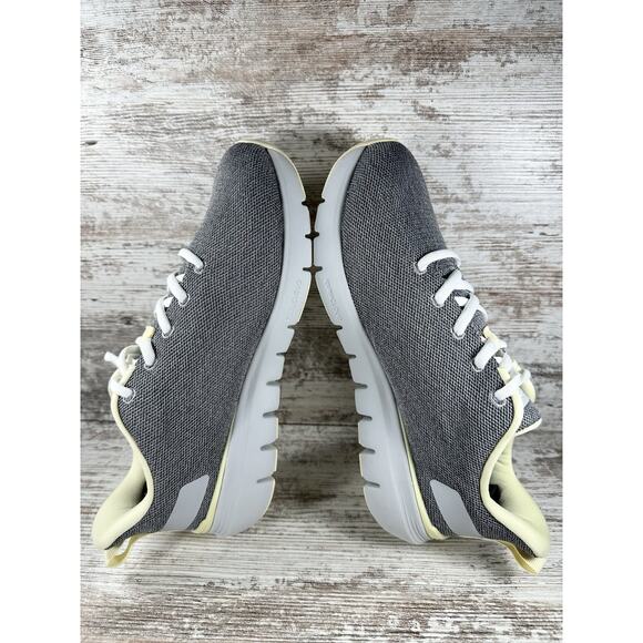 Women's Kuru Flex Via Gray/Yellow Walking Shoes Sz 9 Wide EUC! Athletic Gym - Picture 6 of 9